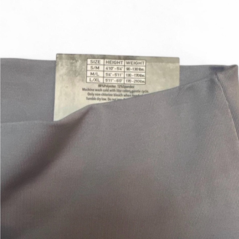 Women's High-Waisted Gray Leggings - Picture 2 of 6